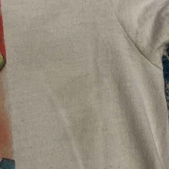 Alice In Wonderland White Tea Party Graphic Pullover Casual Shirt - Picture 9 of 10